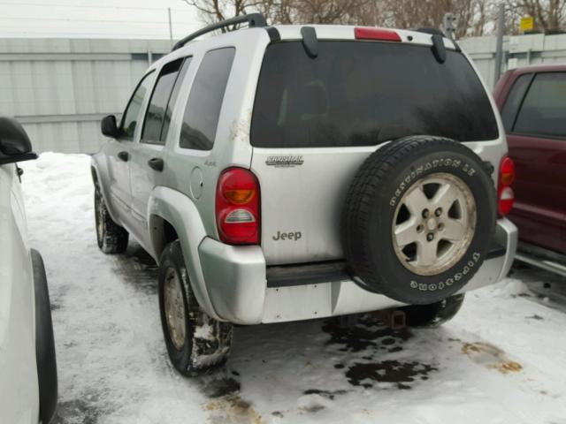 1J8GL58K12W101274 - 2002 JEEP LIBERTY LI SILVER photo 3