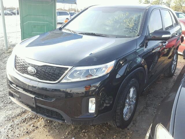 5XYKT4A65FG630318 - 2015 KIA SORENTO LX BLACK photo 2