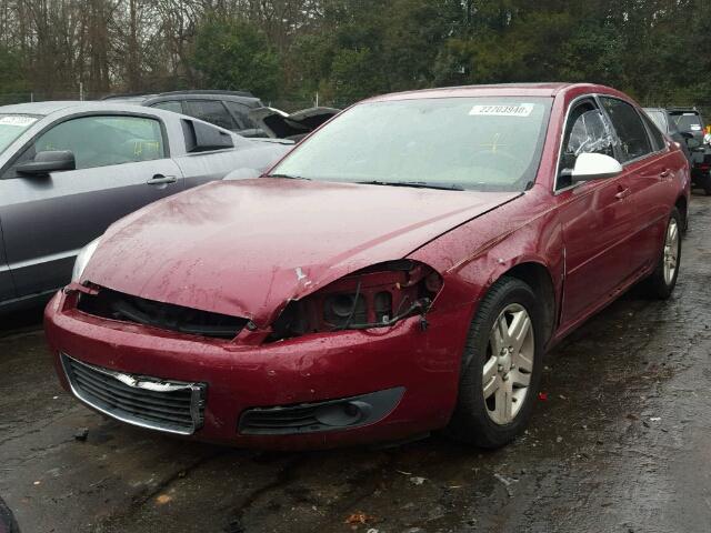 2G1WU581269279340 - 2006 CHEVROLET IMPALA LTZ BURGUNDY photo 2