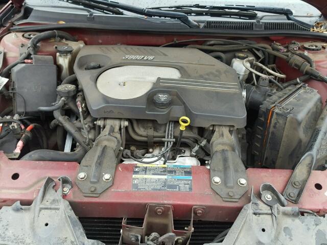 2G1WU581269279340 - 2006 CHEVROLET IMPALA LTZ BURGUNDY photo 7