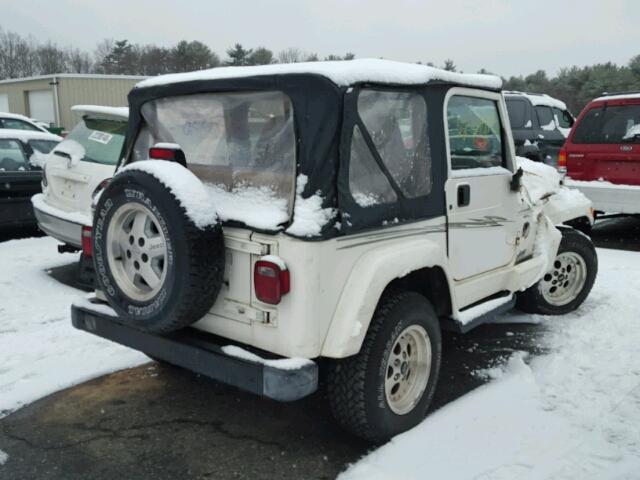 1J4FA59S01P369579 - 2001 JEEP WRANGLER / WHITE photo 4