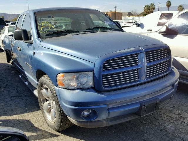 1D7HA18N52J258572 - 2002 DODGE RAM 1500 BLUE photo 1