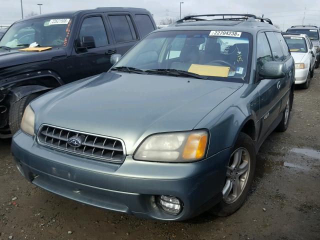 4S3BH806247625582 - 2004 SUBARU LEGACY OUT TEAL photo 2