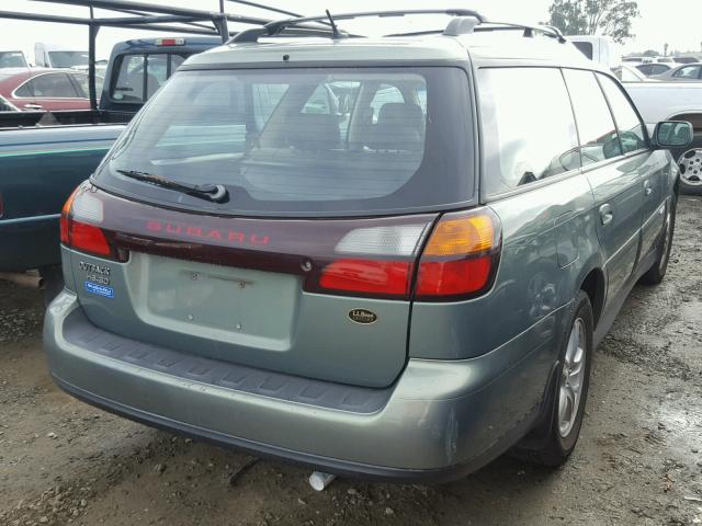 4S3BH806247625582 - 2004 SUBARU LEGACY OUT TEAL photo 4