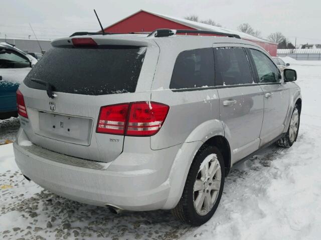 3D4GH57V59T233963 - 2009 DODGE JOURNEY SX SILVER photo 4