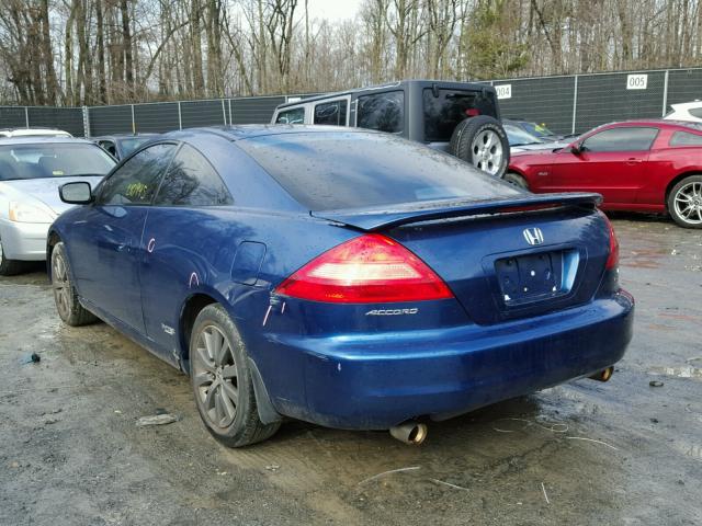 1HGCM82673A009683 - 2003 HONDA ACCORD EX BLUE photo 3