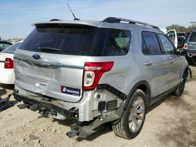 1FMHK7F85CGA98985 - 2012 FORD EXPLORER L SILVER photo 4