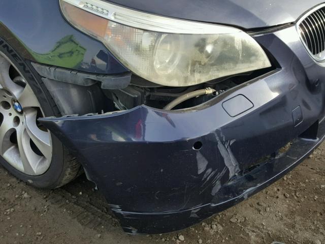 WBANB33584B088599 - 2004 BMW 545 I BLUE photo 9