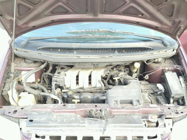 2C4GJ25R8YR736197 - 2000 CHRYSLER VOYAGER BURGUNDY photo 7