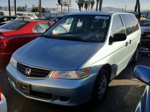 5FNRL18554B080116 - 2004 HONDA ODYSSEY LX BLUE photo 2