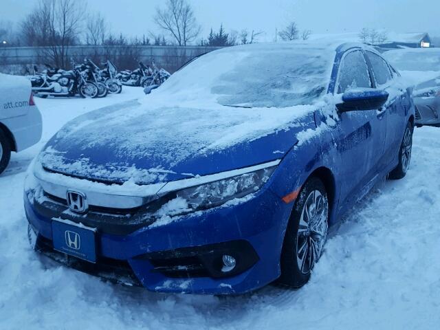 19XFC1F31GE005041 - 2016 HONDA CIVIC EX ლურჯი ფოტო 2