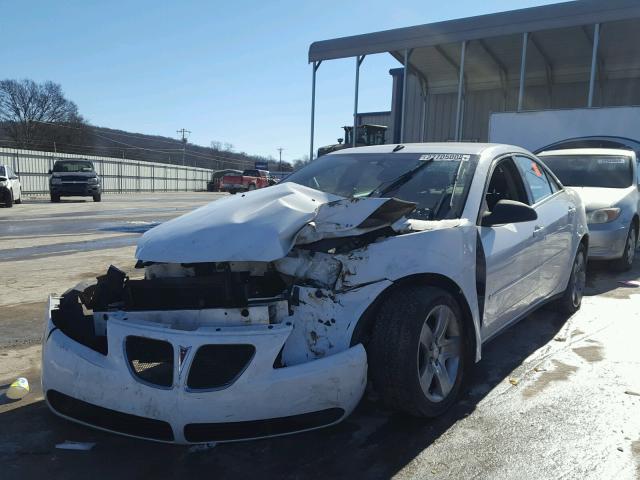 1G2ZG57B794195676 - 2009 PONTIAC G6 WHITE photo 2