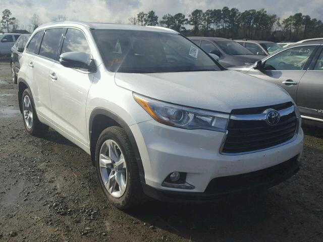 5TDDKRFH2GS330260 - 2016 TOYOTA HIGHLANDER WHITE photo 1