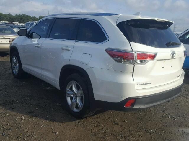 5TDDKRFH2GS330260 - 2016 TOYOTA HIGHLANDER WHITE photo 3