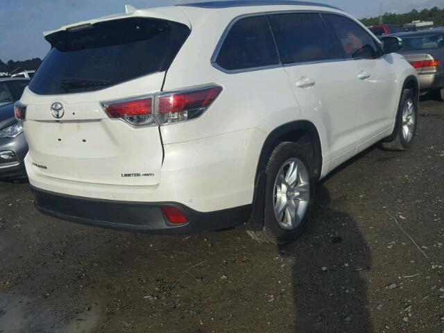 5TDDKRFH2GS330260 - 2016 TOYOTA HIGHLANDER WHITE photo 4