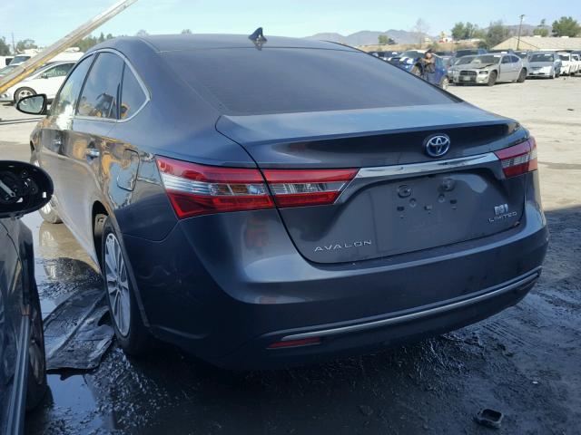 4T1BD1EB5EU035609 - 2014 TOYOTA AVALON HYB GRAY photo 3