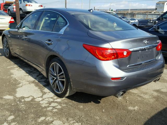 JN1CV7AP7HM640636 - 2017 INFINITI Q50 BASE GRAY photo 3