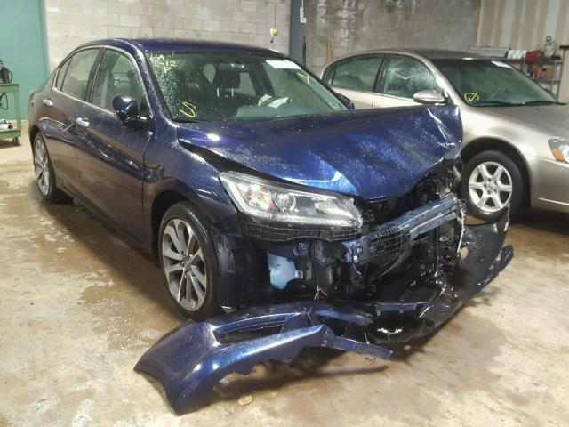 1HGCR2F5XDA250171 - 2013 HONDA ACCORD SPO BLUE photo 1