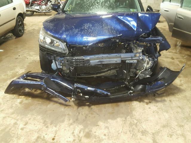 1HGCR2F5XDA250171 - 2013 HONDA ACCORD SPO BLUE photo 7