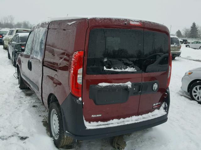 ZFBERFAT4G6B04673 - 2016 RAM PROMASTER 栗色 照片 3