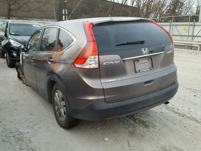 5J6RM4H53CL063206 - 2012 HONDA CR-V EX GRAY photo 3