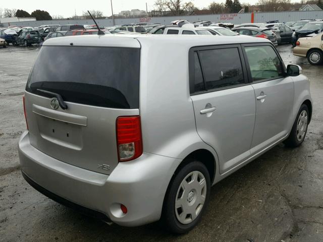 JTLZE4FE3DJ047109 - 2013 TOYOTA SCION XB SILVER photo 4