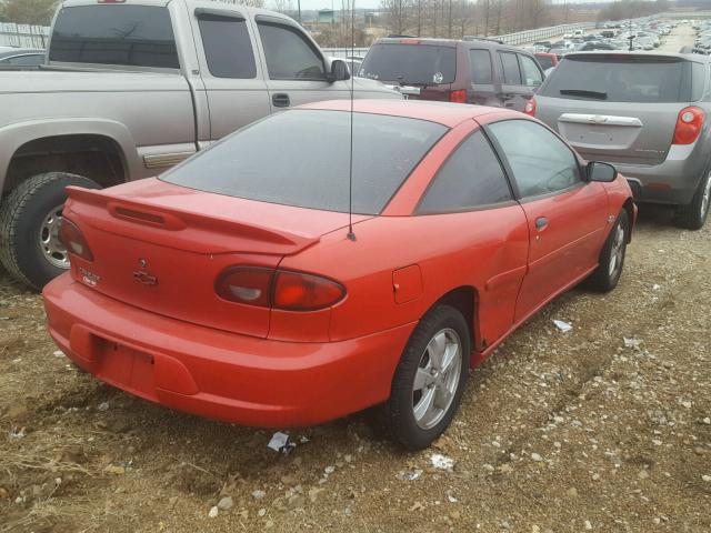 1G1JF12T117181983 - 2001 CHEVROLET CAVALIER Z RED photo 4