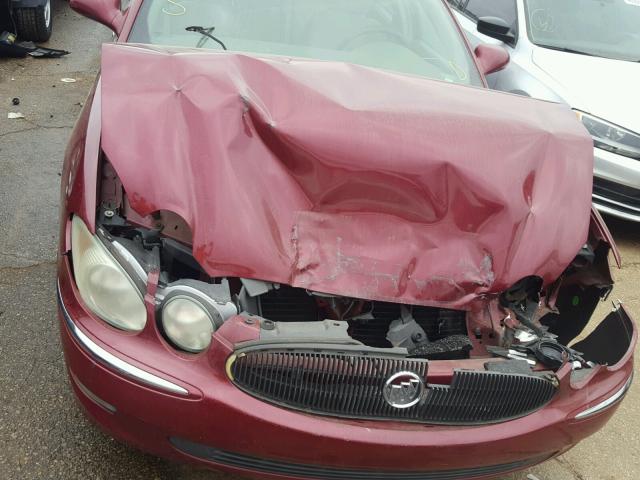 2G4WD532X51288061 - 2005 BUICK LACROSSE C MAROON photo 7