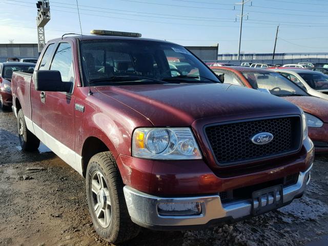 1FTPX125X5FA78637 - 2005 FORD F150 RED photo 1