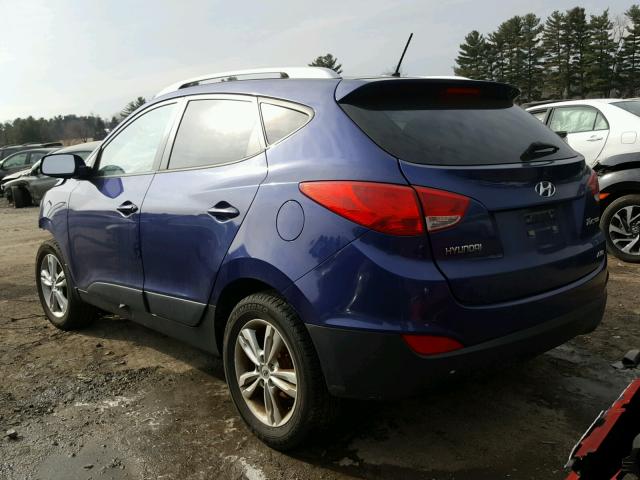 KM8JUCAC9BU195168 - 2011 HYUNDAI TUCSON GLS BLUE photo 3