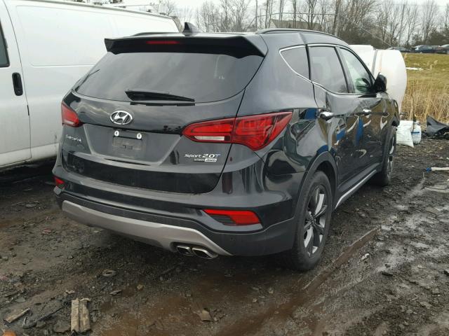 5XYZWDLA3HG485385 - 2017 HYUNDAI SANTA FE S BLACK photo 4