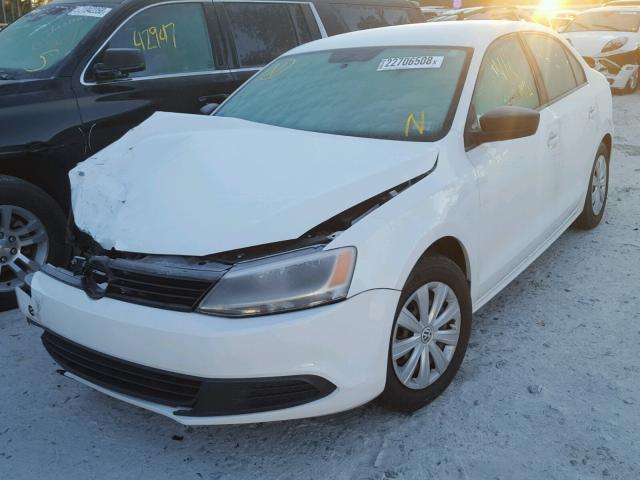 3VW2K7AJ4EM377287 - 2014 VOLKSWAGEN JETTA BASE 白色 照片 2