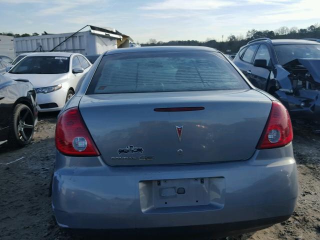 1G2ZF58BX74162802 - 2007 PONTIAC G6 VALUE L BLUE photo 9