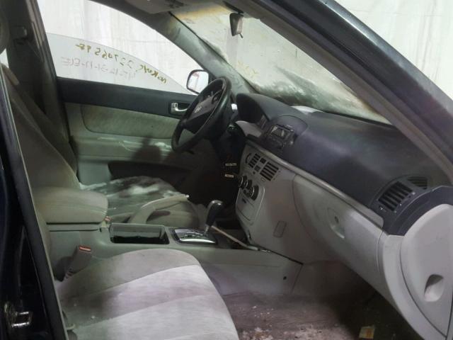 5NPET46C06H130345 - 2006 HYUNDAI SONATA GL BLUE photo 5