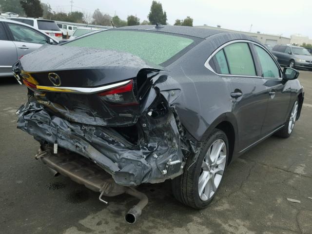 JM1GJ1V59F1214672 - 2015 MAZDA 6 TOURING GRAY photo 4