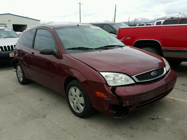 1FAFP31N97W317189 - 2007 FORD FOCUS ZX3 MAROON photo 1