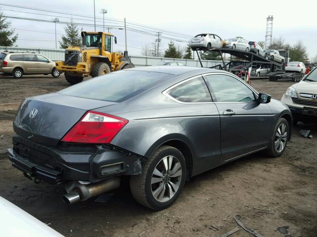 1HGCS12739A019951 - 2009 HONDA ACCORD EX GRAY photo 4