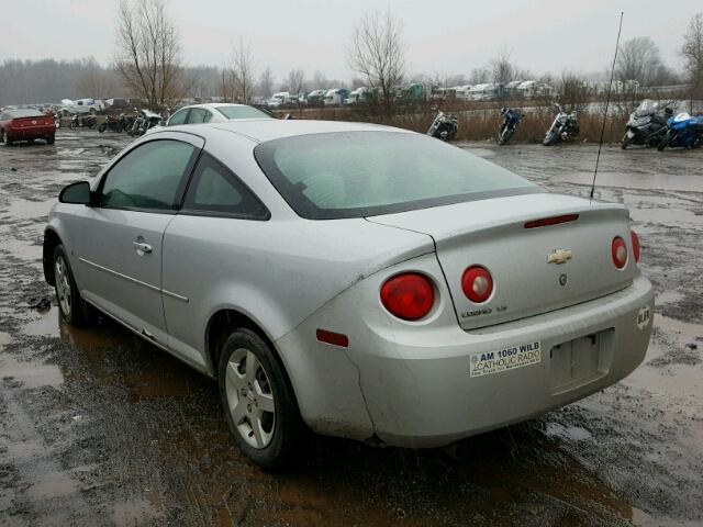 1G1AK15F877146416 - 2007 CHEVROLET COBALT LS SILVER photo 3