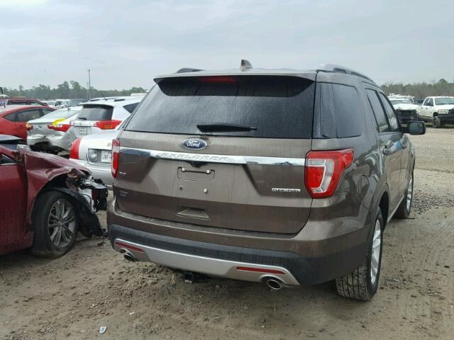 1FM5K7D88GGB98185 - 2016 FORD EXPLORER X BROWN photo 4