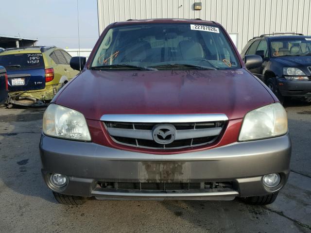 4F2YZ04114KM29301 - 2004 MAZDA TRIBUTE LX TWO TONE photo 9