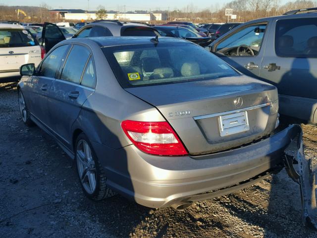 WDDGF54X38F180302 - 2008 MERCEDES-BENZ C 300 SILVER photo 3