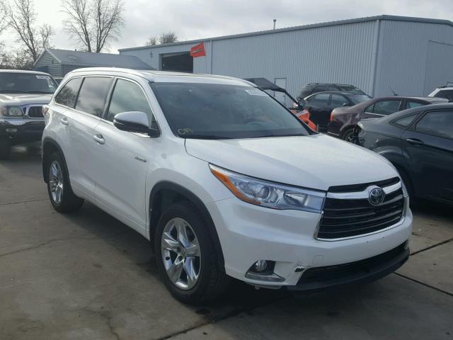 5TDDCRFH3ES006230 - 2014 TOYOTA HIGHLANDER WHITE photo 1