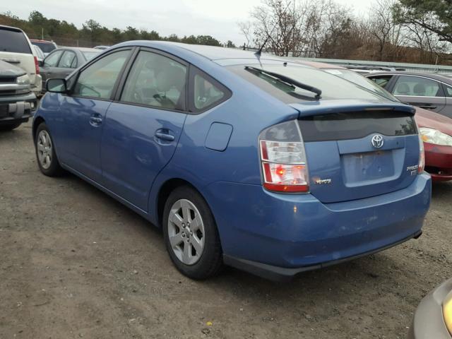 JTDKB20U453007864 - 2005 TOYOTA PRIUS BLUE photo 3