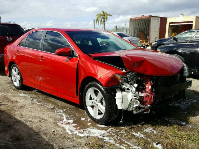 4T1BF1FK6EU757292 - 2014 TOYOTA CAMRY L RED photo 1