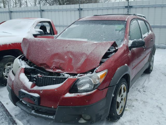 5Y2SL62863Z460852 - 2003 PONTIAC VIBE RED photo 2