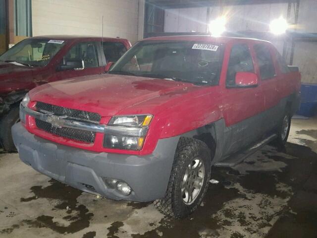 3GNEK13T52G169657 - 2002 CHEVROLET AVALANCHE RED photo 2