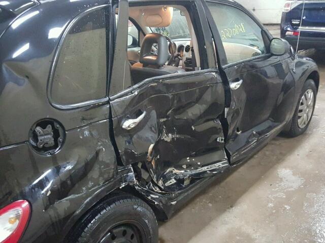 3A8FY68837T500952 - 2007 CHRYSLER PT CRUISER BLACK photo 9