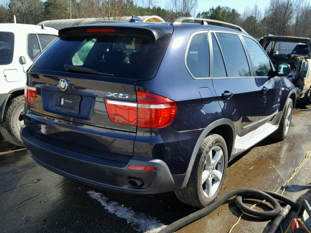 5UXFE43578L001469 - 2008 BMW X5 3.0I BLUE photo 4