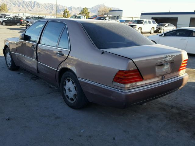 WDBGA51EXPA110026 - 1993 MERCEDES-BENZ 500 SEL BROWN photo 3