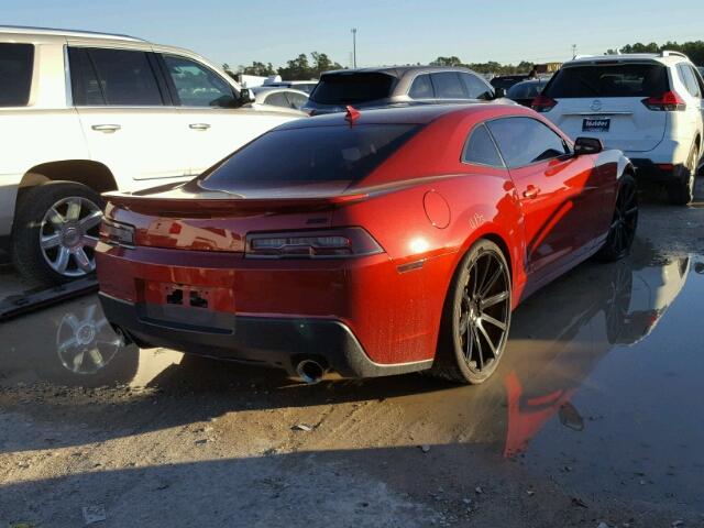 2G1FJ1EJ4E9243699 - 2014 CHEVROLET CAMARO SS RED photo 4